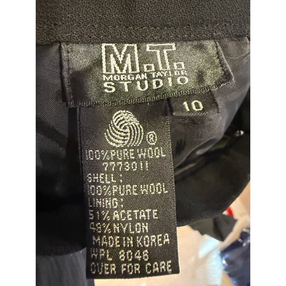 Morgan Taylor Studio Side-Zip Tapered Leg Pants – Black, Size 10 - Picture 4 of 4